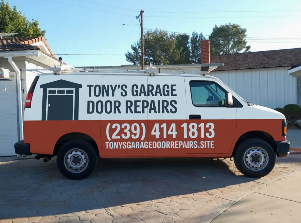Tony's Garage Door Repairs van